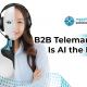 A blog banner by Magellan Solutions about b2b telemarketing is AI the future