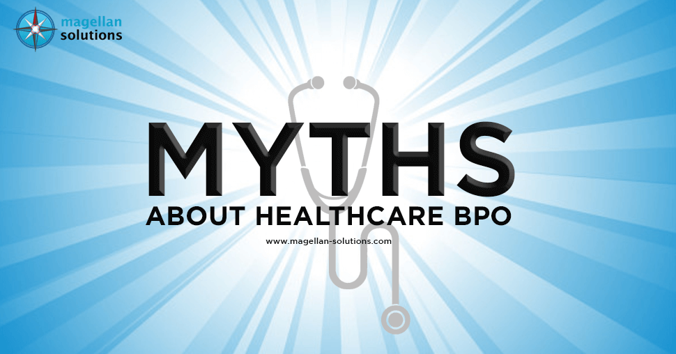 A blog banner for Myths About Healthcare BPO