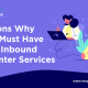 A blog banner by Magellan Solutions titled 5 Reasons Why SMESs Must Have Shared Inbound Call Center Services