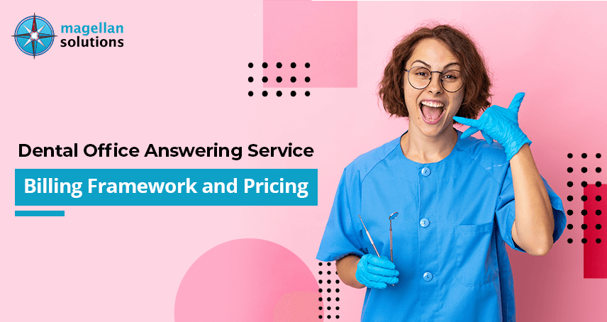 A blog banner for Dental Office Answering Service Billing Framework and Pricing