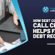 A blog banner by Magellan Solutions titled How Debt Collection Call Center Helps Faster Debt Recovery