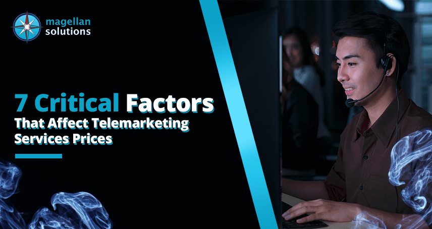 A blog banner for 7 Critical Factors That Affect Telemarketing Services Prices