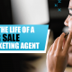 A blog banner for A Day in the Life of a Pay Per Sale Telemarketing Agent