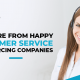 A blog banner by Magellan Solutions titled Why Hire From Happy Customer Service Outsourcing Companies?