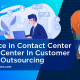 blog banner for Difference in Contact Center and Call Center In Customer Support Outsourcing