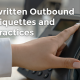 person picking up the phone in Outbound Call Proper Etiquettes, Best Practices and More! banner