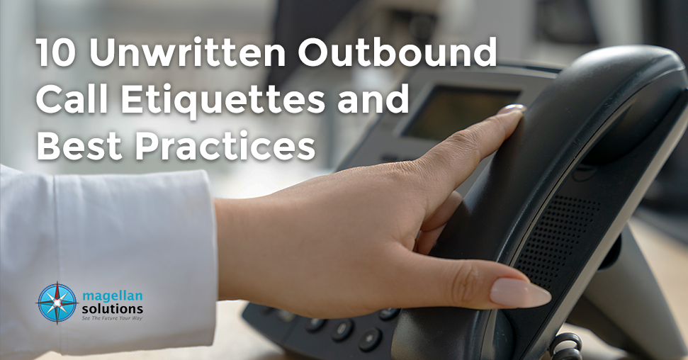 person picking up the phone in Outbound Call Proper Etiquettes, Best Practices and More! banner