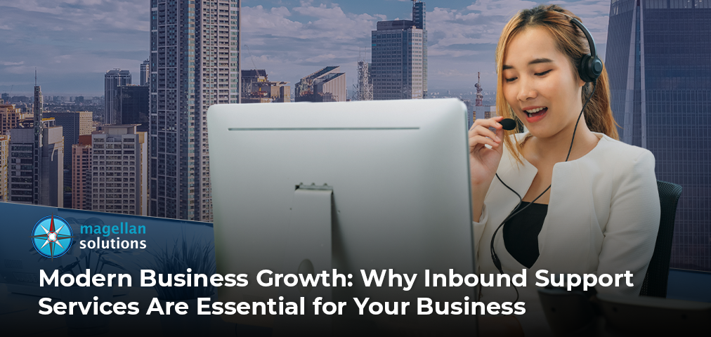 Graphic on Modern Business Growth: Why Inbound Support Services are Essential