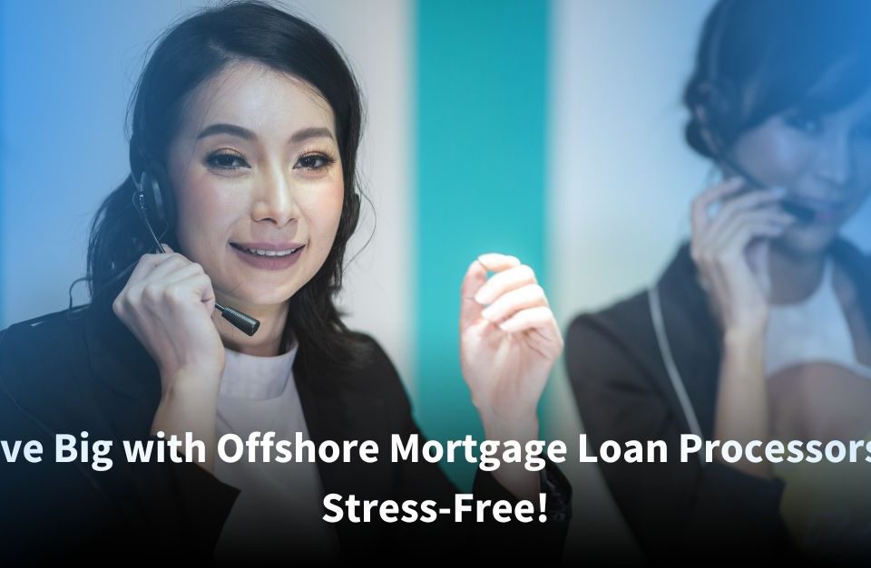 Customer support representatives providing stress-free mortgage loan processing services through outsourcing.