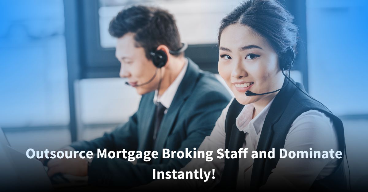 Focused and smiling mortgage broking team, showcasing the advantages of outsourced staff for business growth.