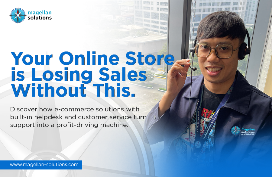 e-commerce solutions with built-in helpdesk and customer service